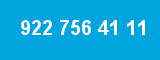 922 756 41 11 922 756 41 11